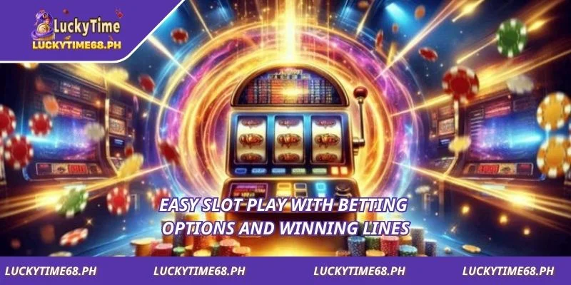 Easy slot play with betting options and winning lines