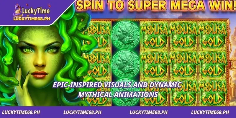 Epic-inspired visuals and dynamic mythical animations