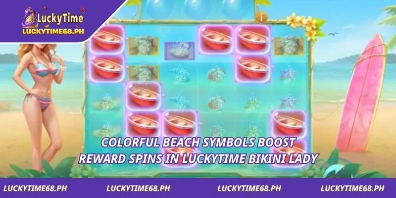 Colorful beach symbols boost reward spins in Luckytime Bikini Lady