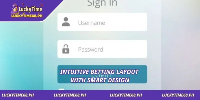 Intuitive betting layout with smart design